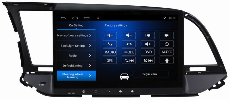 Ouchuangbo car radio gps nav android 8.1 sytstem for Hyundai Elantra 2016 with BT USB wifi 32GB ROM