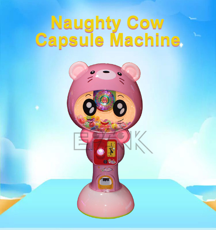 45MM Space Capsule Coin Operated Machine Automatic Out Candy / Bounce Ball