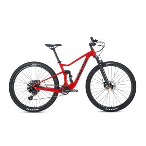 Buy cheap Carbon Fiber 29er Full Suspension Mountain Bicycle DEORE M6100 12S from wholesalers