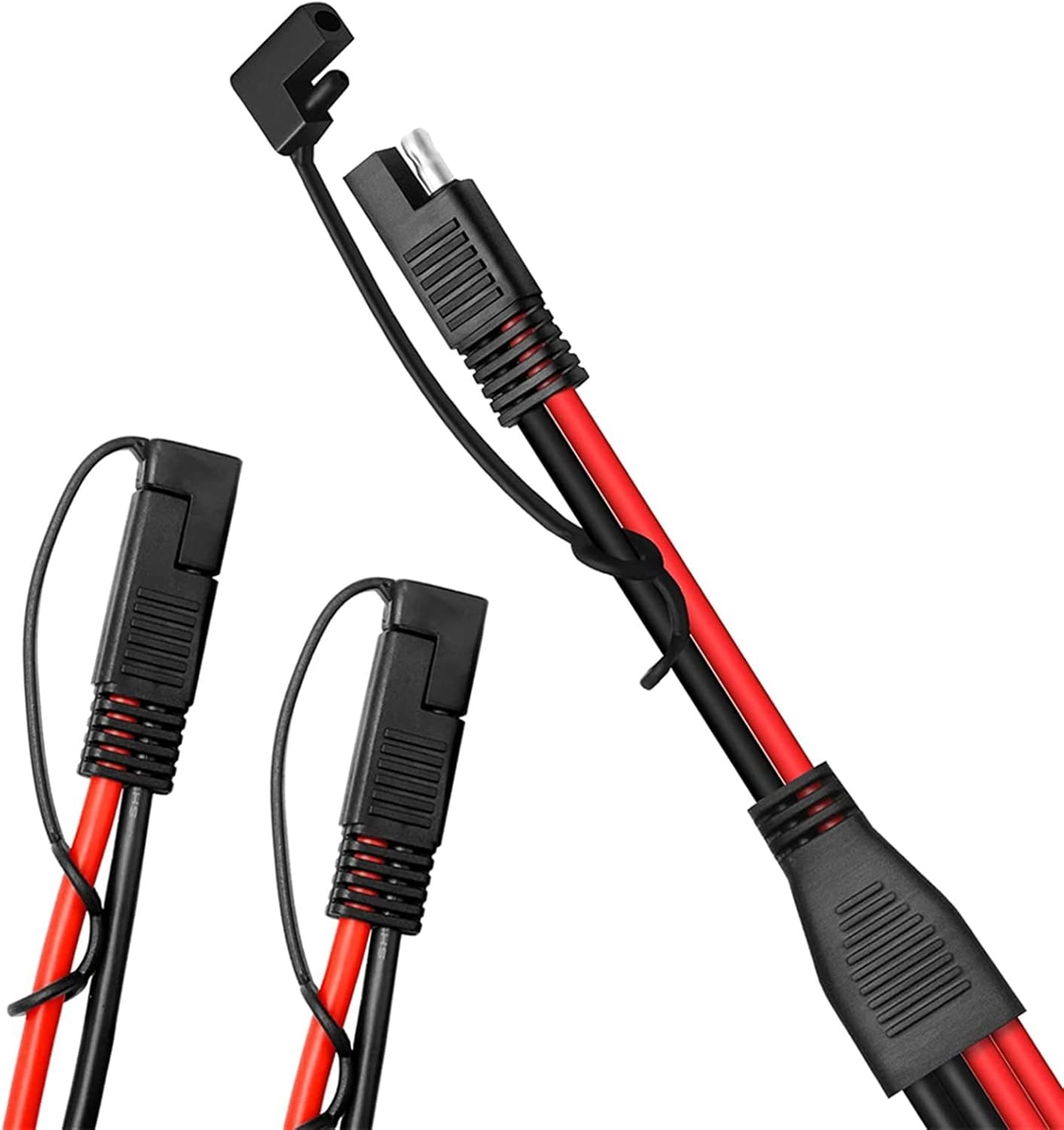 14AWG SAE DC Power Automotive Connector Cable Y Splitter 1 to 2 SAE Extension Cable for RV Caravan Solar Panels Battery Charge
