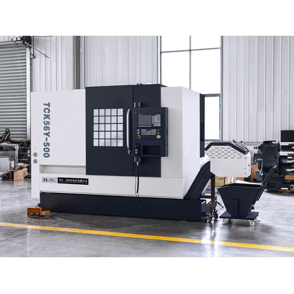 TCK56Y High Accuracy Metal Cnc Lathe Machine Power Turret Slant Bed CNC Lathe Machine