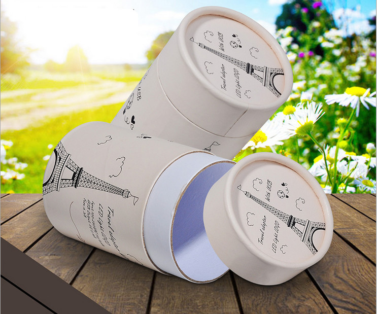 Custom printed round packaging gift cardboard paper tube box