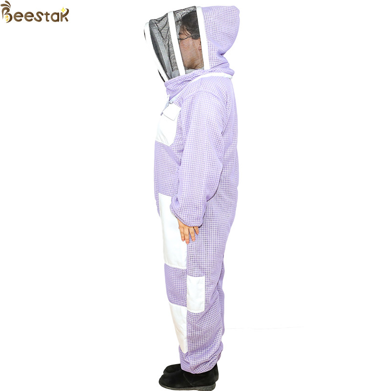 Purple 3 Layer Beekeeper Suit Ventilated Beekeeping Suit Beekeeper Uniform