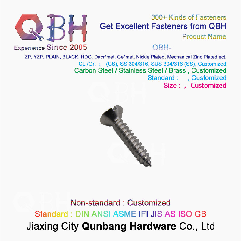 Self Tapping Cross Countersunk Head Screws M3-M5 304 Stainless Steel