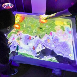 Quality Durable Laser AR Sandbox Teaching Geography Interactive Projection Sandbox for sale