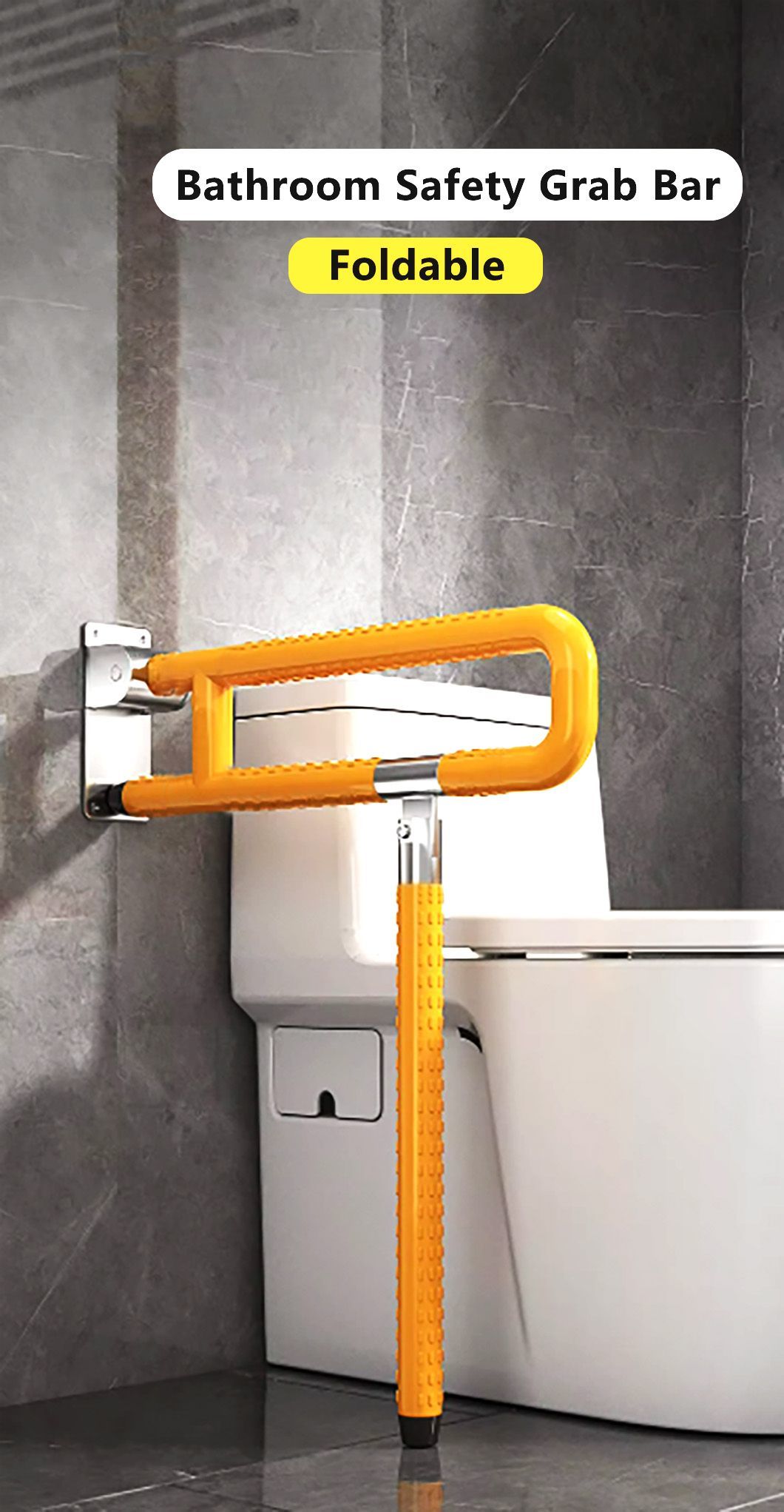 Bathroom Accessories Toilet ABS Stainless Steel Shower Safety Hand Rail Support Grab Bar for Disabled