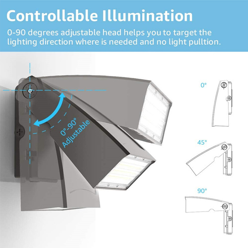 Full Cut-off LED Wall Pack Light 40W 80W 120W for Perimeters Walkways Doorways