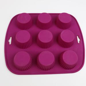 Quality Muffin Cups Cake Personalised Silicone Molds Nonstick Heat Resistant for sale