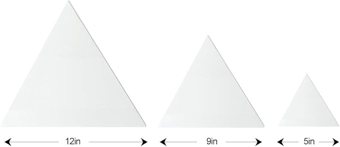 Triangle Shaped Blank Stretched Canvas 280G Cotton Stretched Artist Canvas For Painting