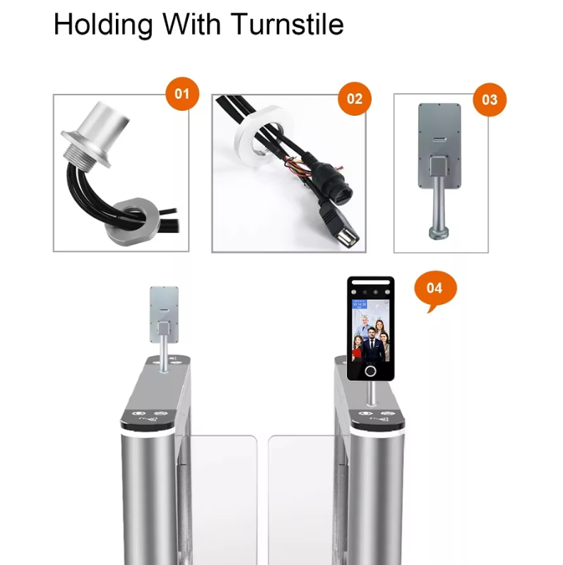 5 inch Dynamic Face Recognition Time Attendance Access Controller Linux 2024 new