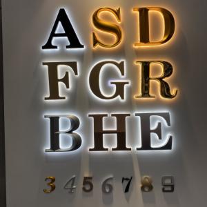 China Letter And Numbers Backlit Illuminated Signs For Businesses CE RoHS on sale