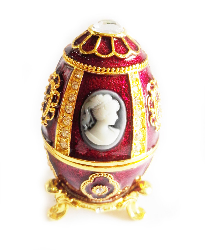 Faberge egg jewelry trinket boxes easter eggs jewelry box vintage home decor Christmas gifts decoration Russian Craft