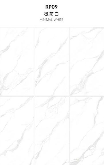 600x1200mm Carrara White Matte Antique Curtain Wall Porcelain Tiles For Project And Hotel