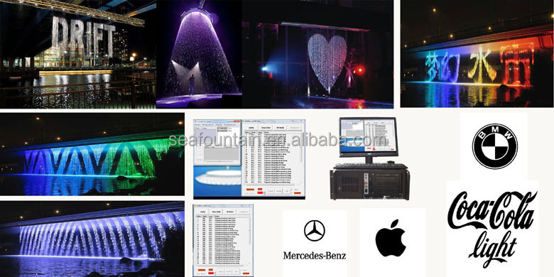 water fountains wholesale digital water curtain fountain