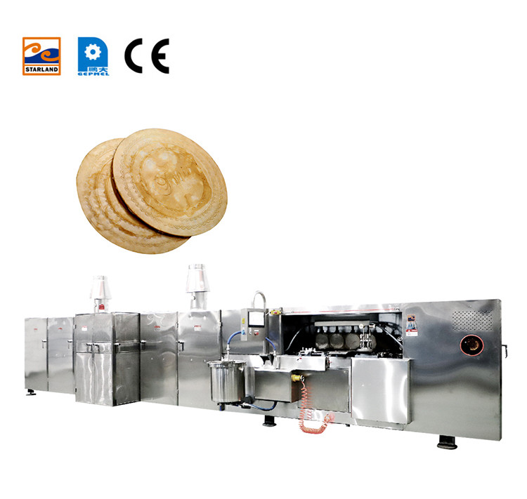 Stainless Steel Large Wafer Biscuit Production Line High Automatic Production