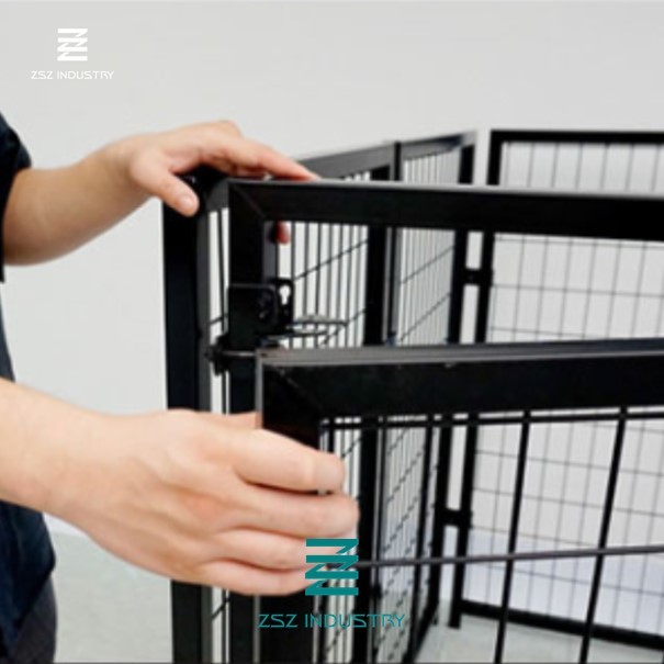 All Seasons Welded Wire Mesh Fence Panels Rigid Wire Fence Panels Black Color