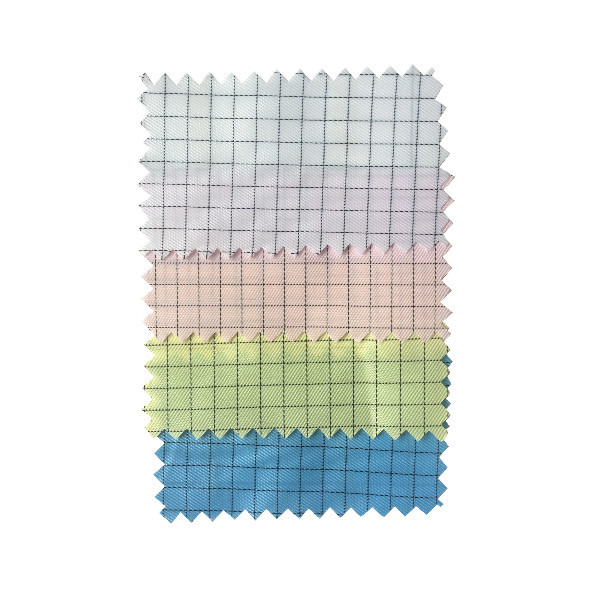 Dust Proof Polyester Conductive Filament ESD Fabric For Cleanroom Clothing