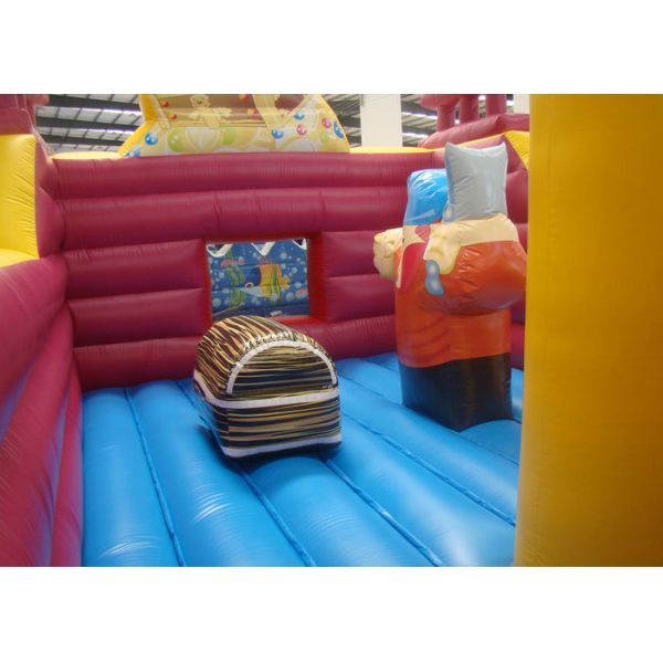 Inflatable Water Obstacle Course , Attractive Corsair Obstacle Course Moon Bounce