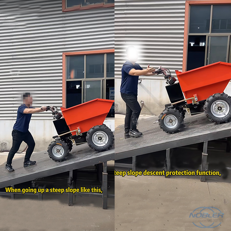 Four Speed Adjustable Electric Mini Dump Truck For Logistics