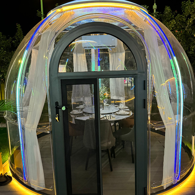 9.6M2 Dining Bubble Tent Polycarbonate Aluminum Garden Room Prefab Homehouse