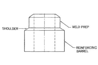ASME SA105N Self Reinforced Heat Exchanger Nozzle High Accuracy Customized