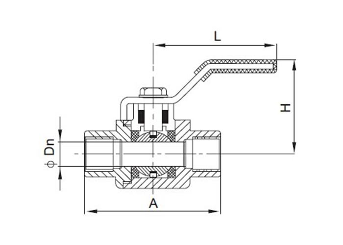 Stainless Steel Sanitary Sanitary Valve Two-Piece Ball Valve Welded / Threaded Ends 
