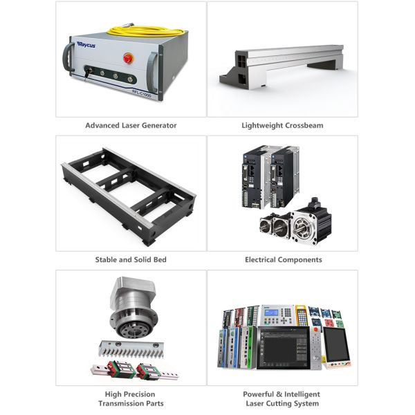 100m/Min IPG Raycus CNC Laser Metal Cutting Machine 1000W 2000W 3000W