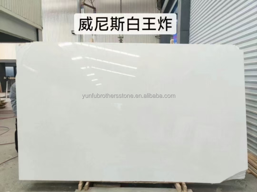 Customized Size Polished Italian White Marble Tile Top-Grade Stone for Hotel Floor