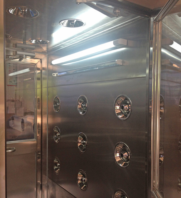 GMP Cleanroom Stainless Steel Air Shower With Air Interlocked System