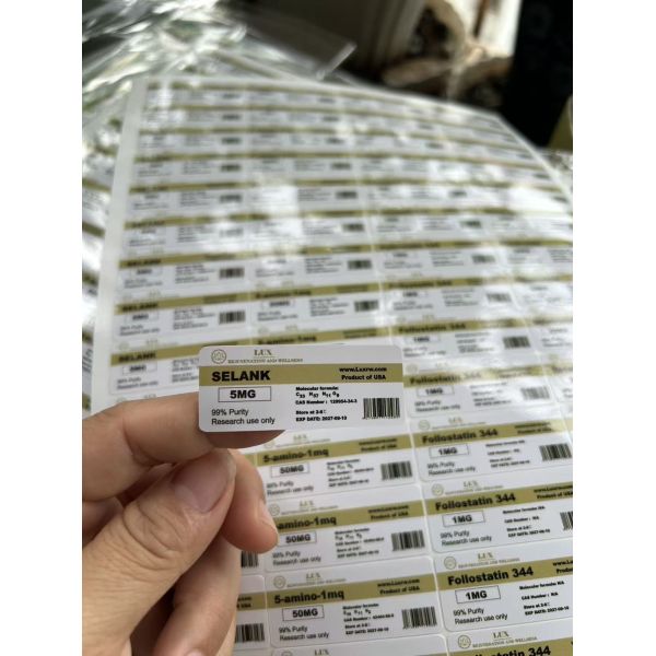 GHK-CU 10mg Pvc Self Adhesive Labels