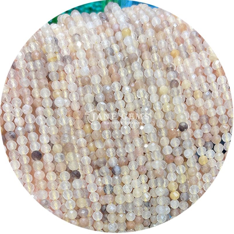 Wholesale Semi-pricious Gemstone Faceted Beads Faceted Loose Stone Bead Accessories Rose Quartz Bead Spacer for Jewelry
