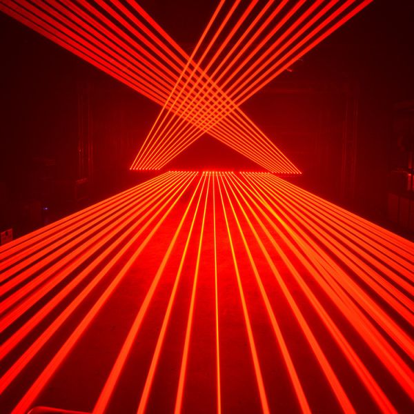 8 Eye Laser Stage Lighting Moving Bar Fat Beam 6-14CH Channel , Fan Forced Cooling