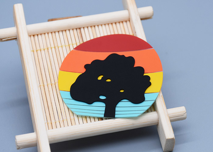 Eco Friendly Custom Garments Screen Printed Patches With Silicone Logos