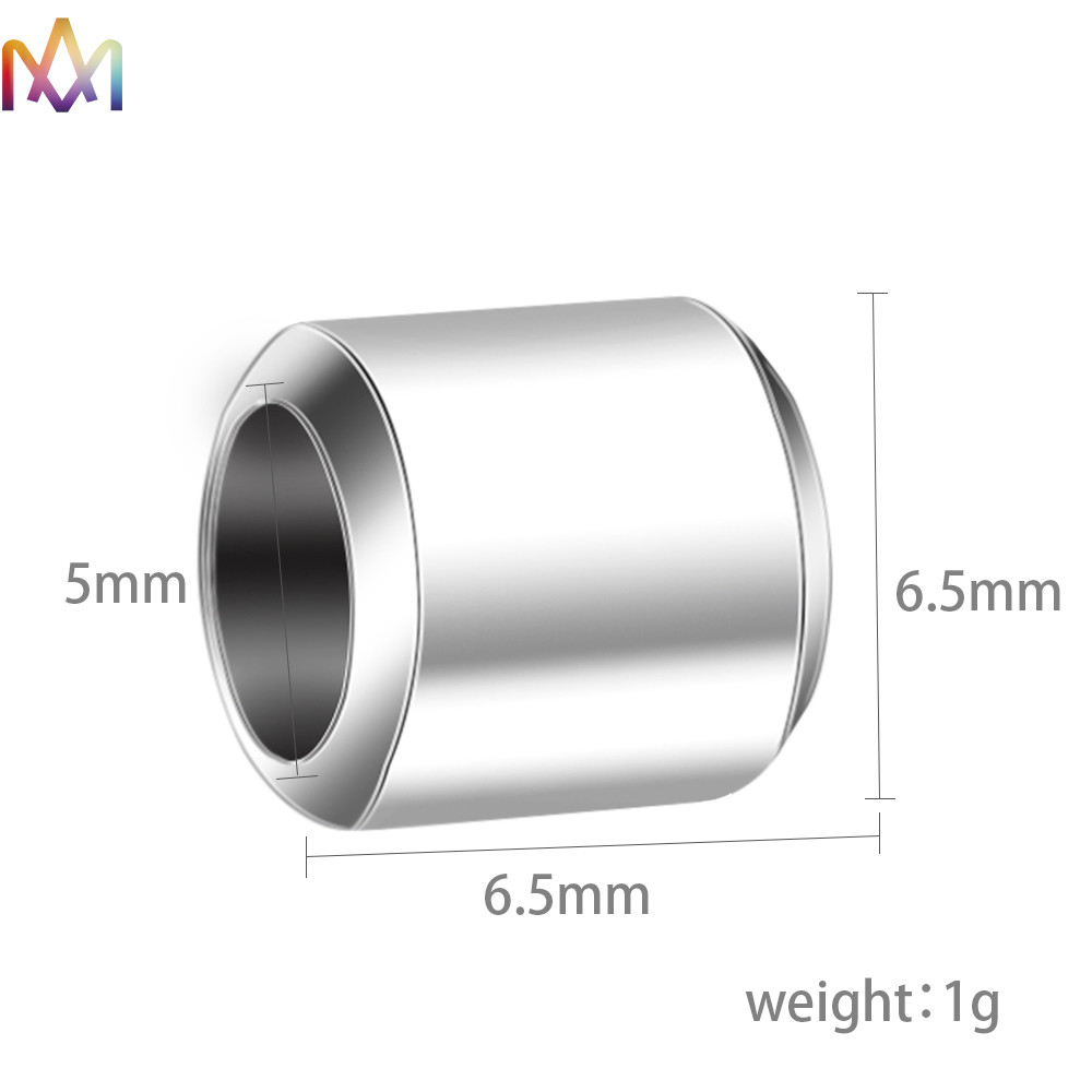 5MM Thickness SS304 Round Loose Beads Custom Engraving Charms