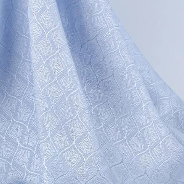 excellent drape breathable feather Jacquard Viscose Rayon Satin Fabric