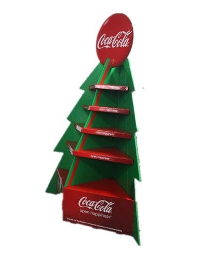 Cola Pallet Display Stands Matte Lamination Surface Customized Logo