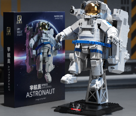 Space Explorer Astronaut Building Block Toy Set 18PCS Qty/Ctn ABS Plastic for Children
