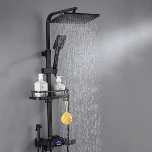 Quality Wall Mounted Bathroom Shower Tap Set Digital Thermostatic Shower Faucet Set for sale