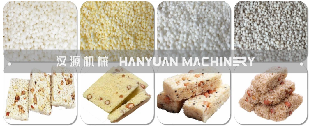 280kg/H Rice Puffing Machine 16kW Puffed Rice Cake Machine 380V 50Hz