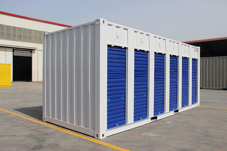 Secure Roller Shutter Side Door Open Pop Up Mobile Shipping 20ft Movable Portable Self Storage for Shipping Containers