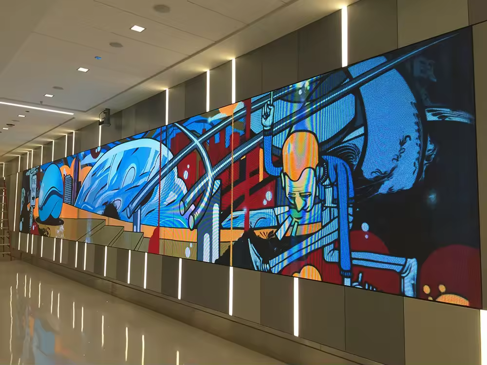 Full Esolution LED Display Board High Clear Small Pitch P0.78 for Retail Store Display