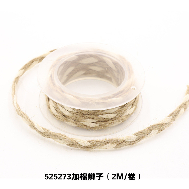 Garment Decoration Jute Rope Ribbon Gift Packing Wired Burlap Ribbon
