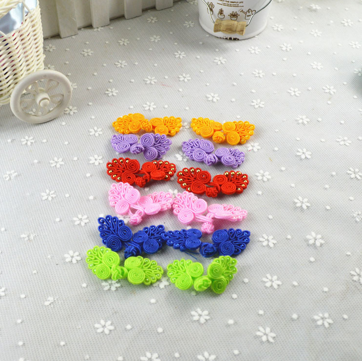 2019 custom high quality different color Chinese knot cheongsam button