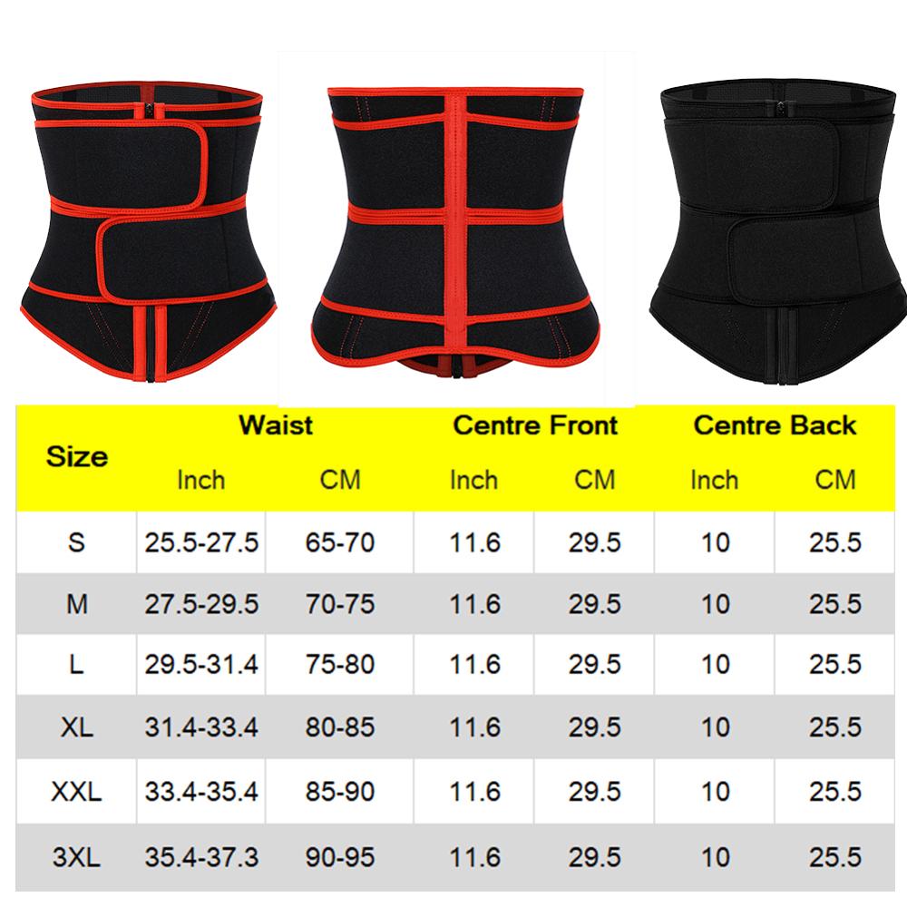HEXIN Slimming Belts Embossing Neoprene Waist Trainer for Women Standard Thickness