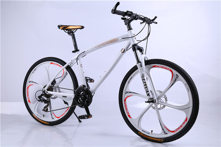 High quality OEM 6 spoke mag alloy wheel Shimano 21 speed aluminium alloy mountain bike