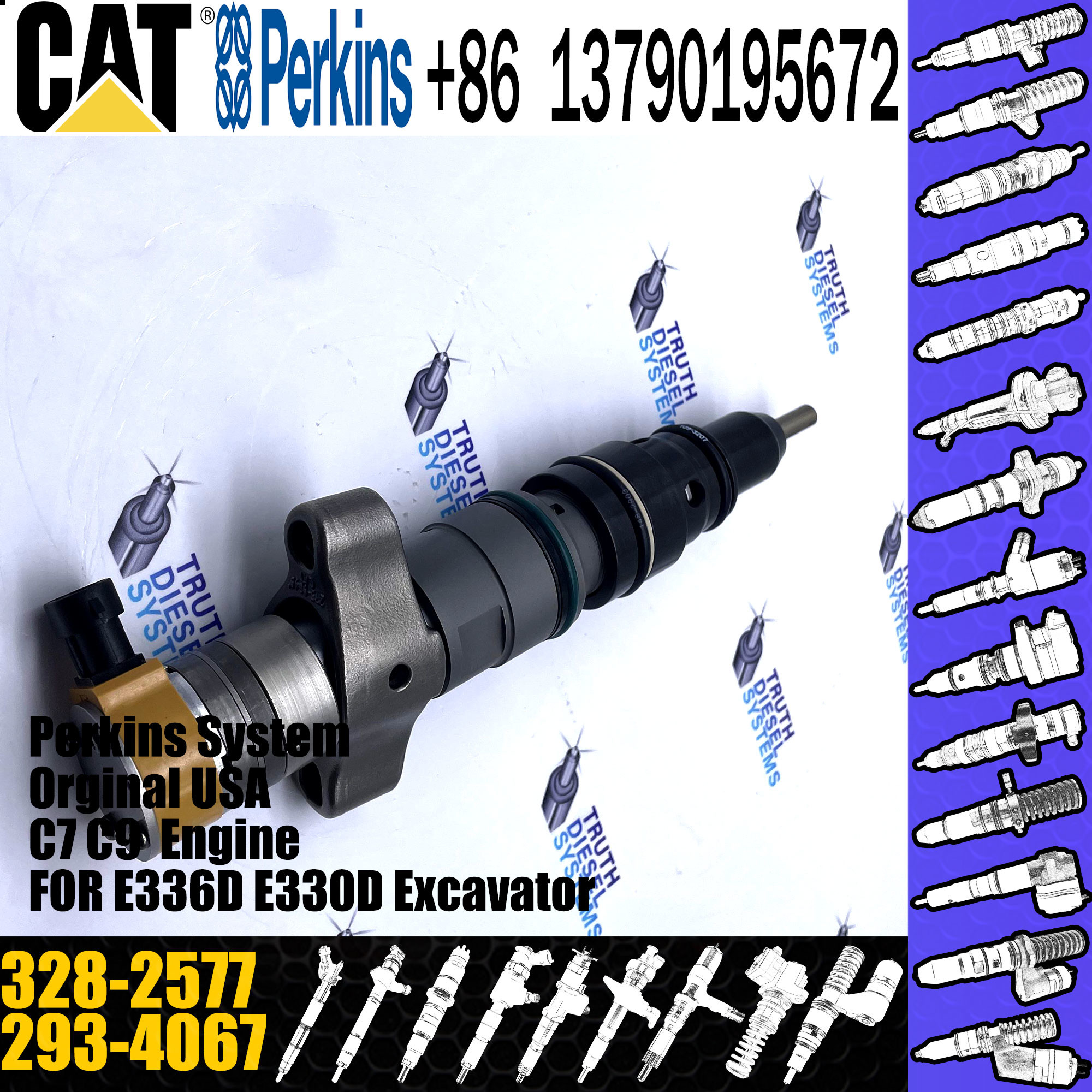 High Quality Diesel Engine Injector 245-3516 For Cat C7 C9 Injector 10r-4764 293-4067 328-2577