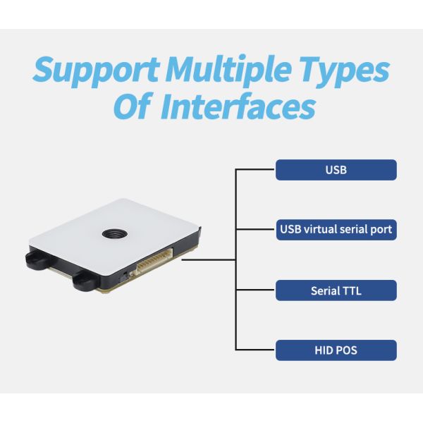 Ultra Thin 2D QR Code Scanner USB TTL Barcode Scanner Embedded