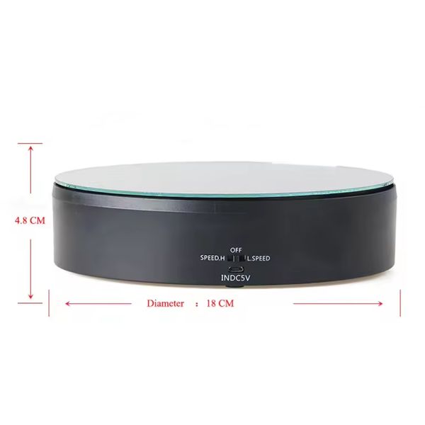 Real Mirror Face Electric Rotating Display Stand With High And Low Speed Rotation