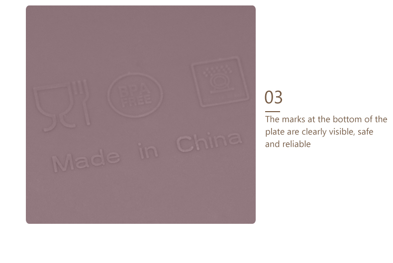 Cat Face Style Silicone Section Plate With CE BSCI Certification