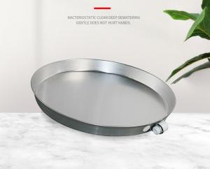 China 20 to 30 Large Aluminium Water Heater Drain Pan with PVC Drain Connection on sale